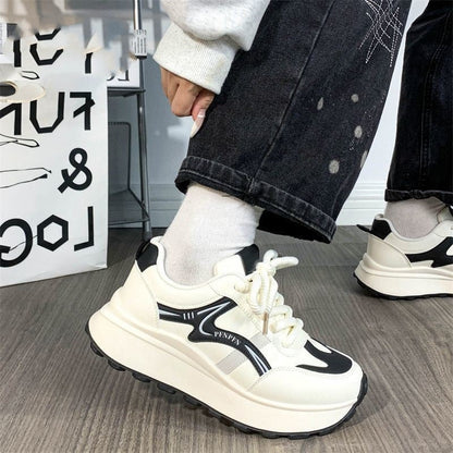 Damen Sneaker Chunky Plattform Schuhe Trendig Komfortabel