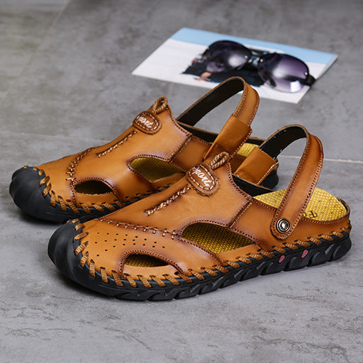 Damen Ledersandalen Sportlich Elastisch Komfort Sohle