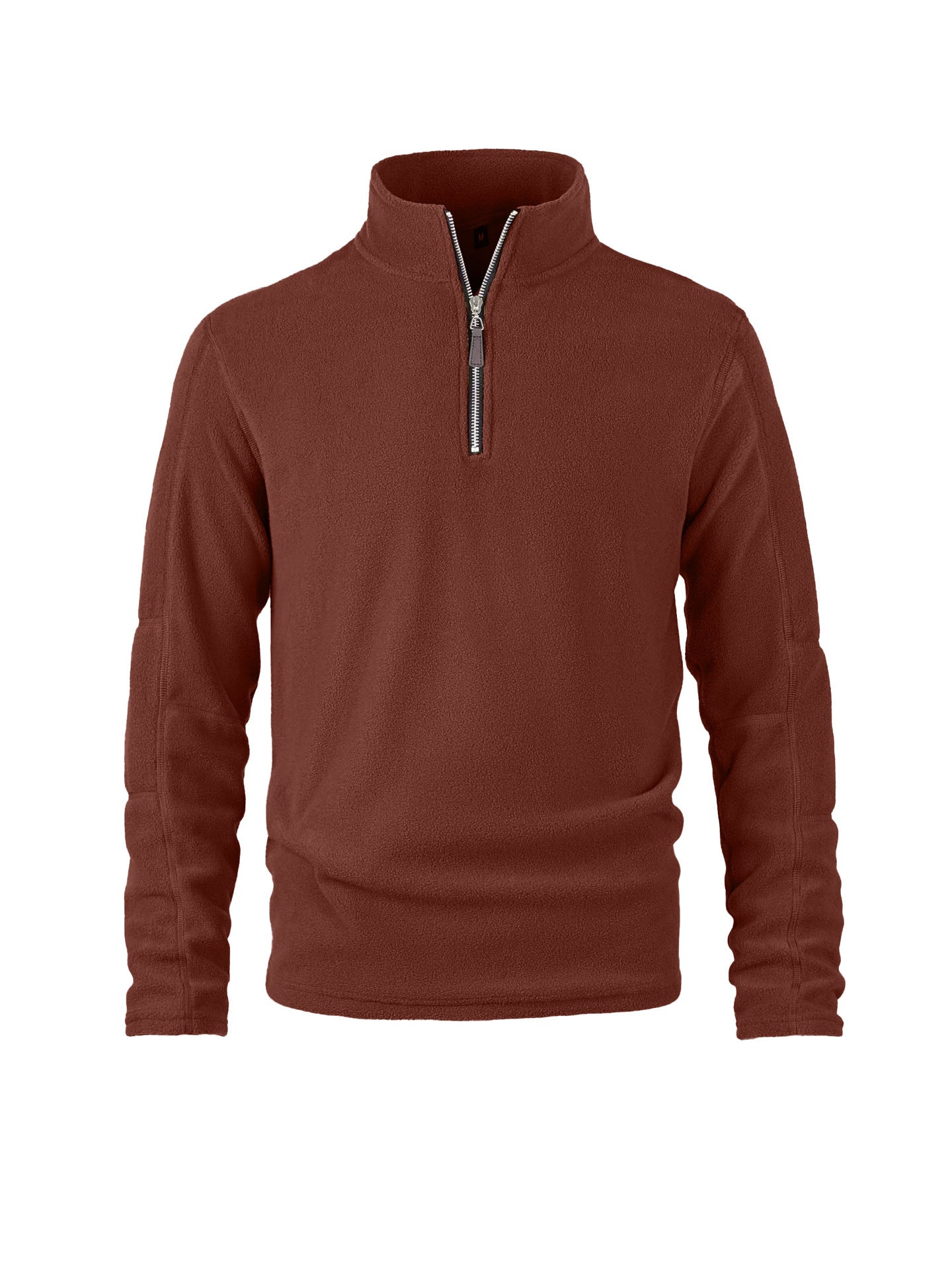 Herren Fleece-Pullover Hochkragen Warm Reißverschluss