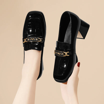 Damen Absatzschuhe Elegante Riemen Schuhe Bequem