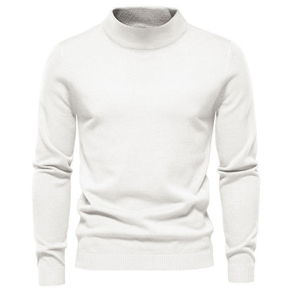 Herren Rollkragenpullover Weich Merinowolle Elegant