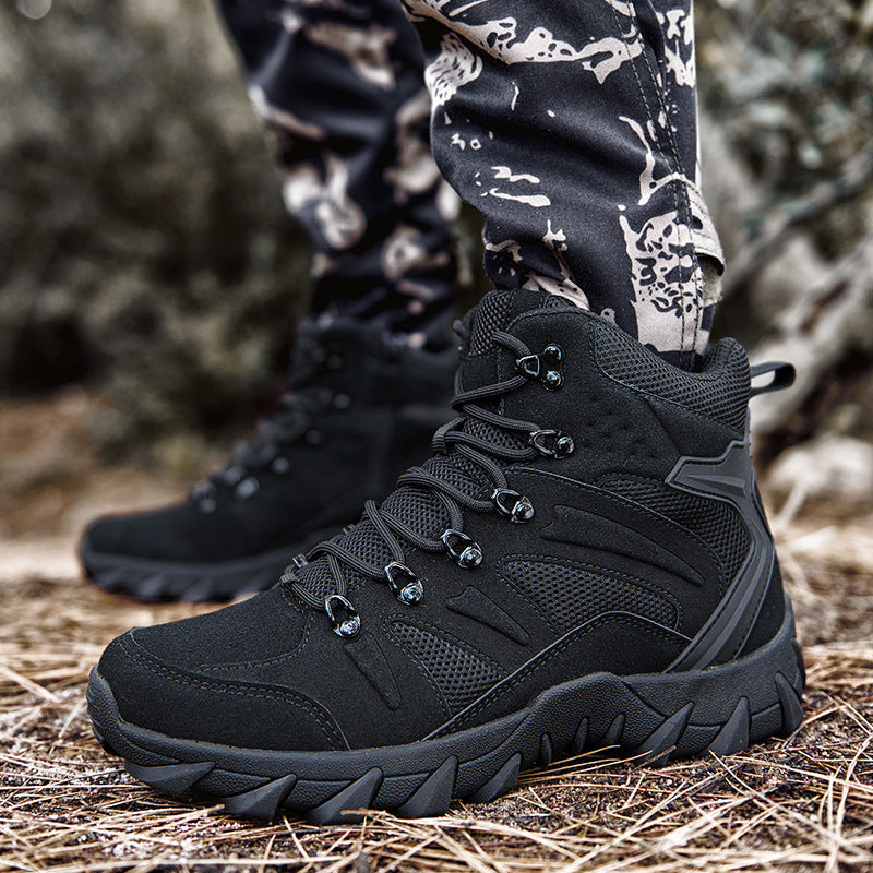 Wanderstiefel Herren atmungsaktiv Griffig Gummisohle