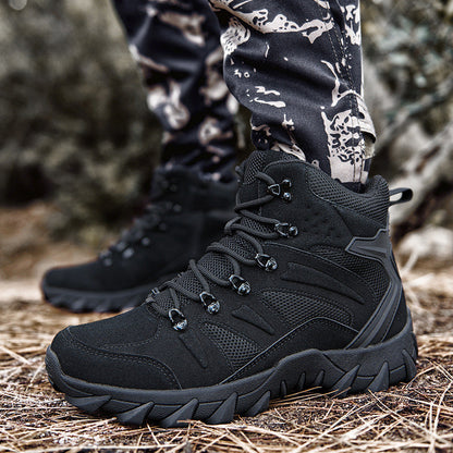 Wanderstiefel Herren atmungsaktiv Griffig Gummisohle