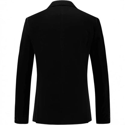 Herren Smoking Blazer Elegant Satiniert Schlank