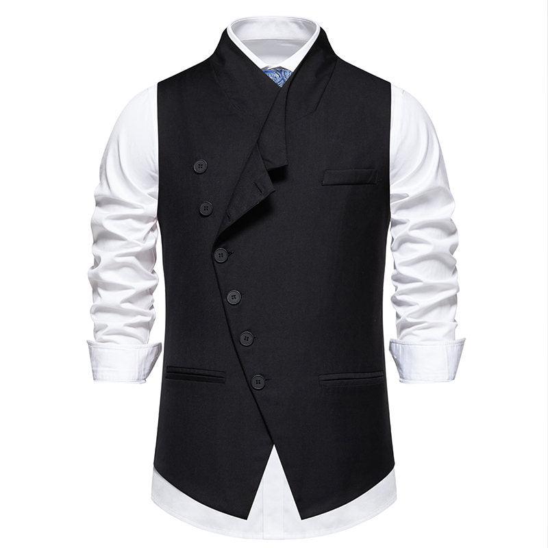 Herren Anzugweste Elegant Doppelrevers Modern