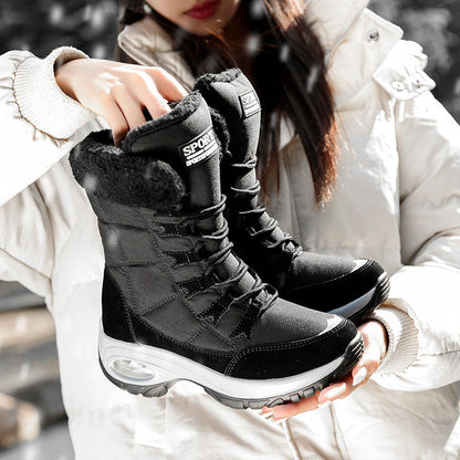 Damen Winterstiefel Warm Isoliert Griffig