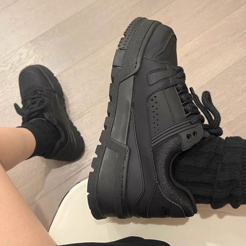 Damen Sneaker Chunky Atmungsaktiv Rutschfest