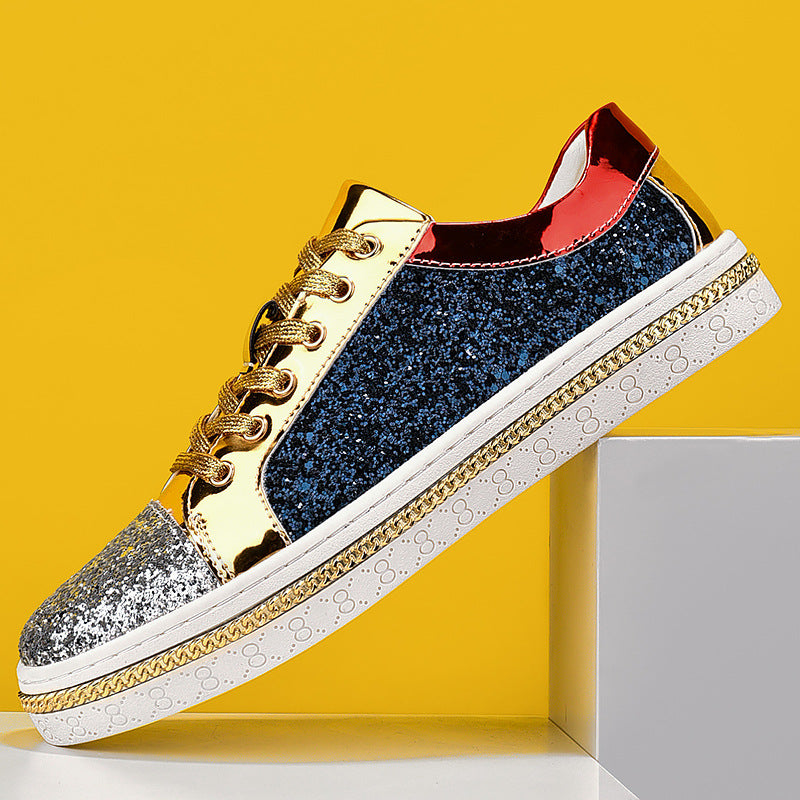 Damen Sneaker Glitzer Modern Fashion Schuhe - BerlinGlamour