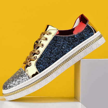 Damen Sneaker Glitzer Modern Fashion Schuhe - BerlinGlamour