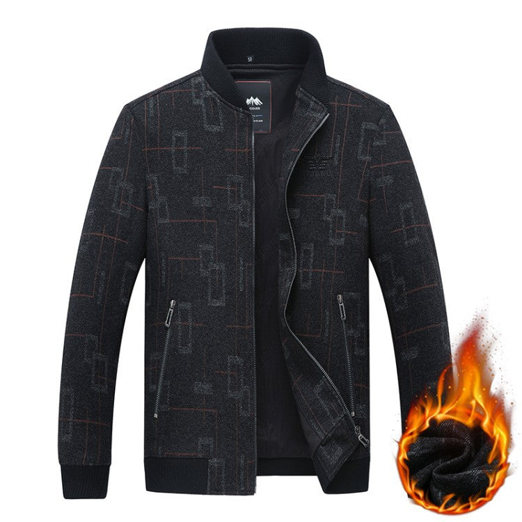 Herren Steppjacke Warm Versteppt Winterjacke Modern