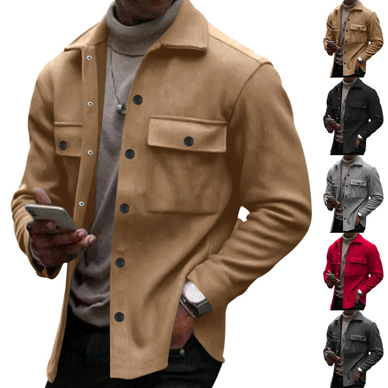 Herren Überziehjacke Modern mit Taschen Wasserdicht - BerlinGlamour