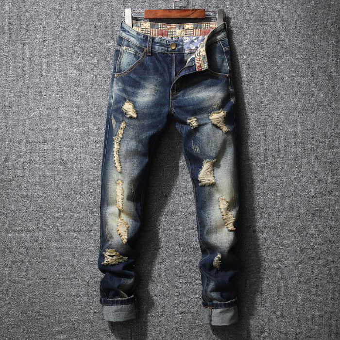 Herren Ripped Jeans Lässiger Schnitt Trendy