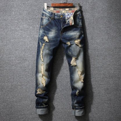 Herren Ripped Jeans Lässiger Schnitt Trendy