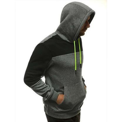 Herren Kapuzenpullover Modern Kontrast Einsätze Trendy