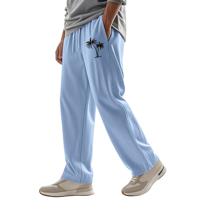 Herren Freizeithose Bequem mit Logo-Print Modern