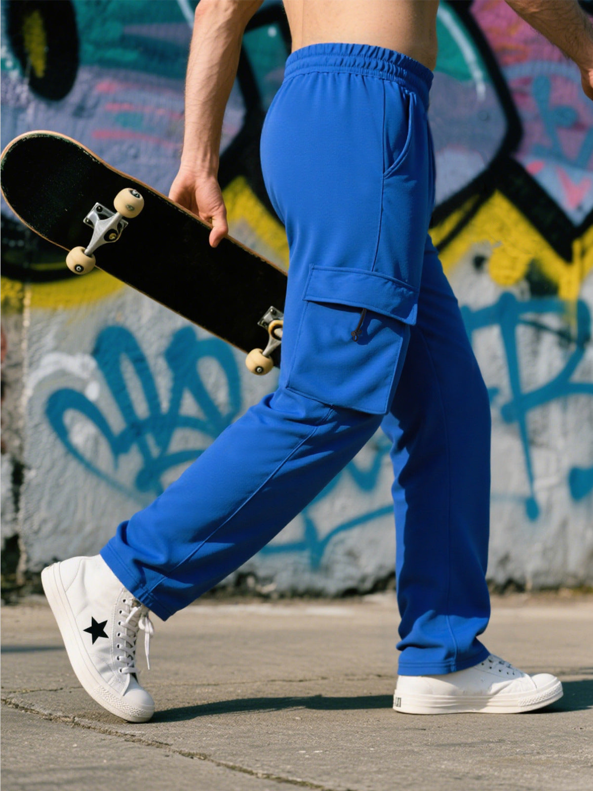 Herren Cargo-Hose Sportlich Elastisch Mit vielen Taschen