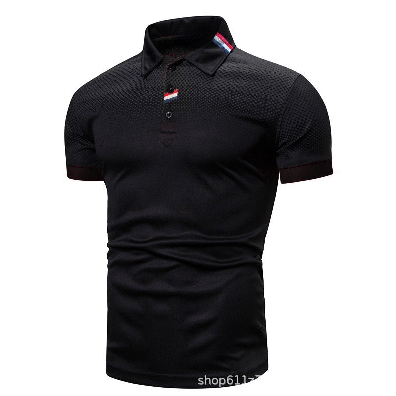 Herren Poloshirt Modern Grafik Sportlich Slimfit