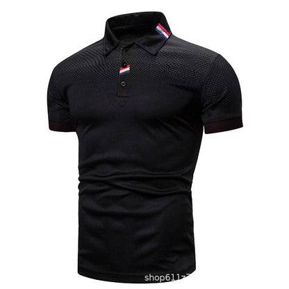 Herren Poloshirt Modern Grafik Sportlich Slimfit
