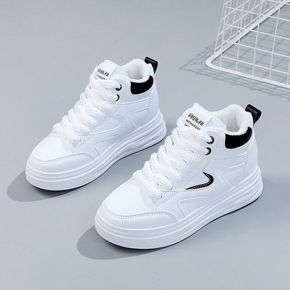Damen Sneaker Sportlich Modisch Schnürung