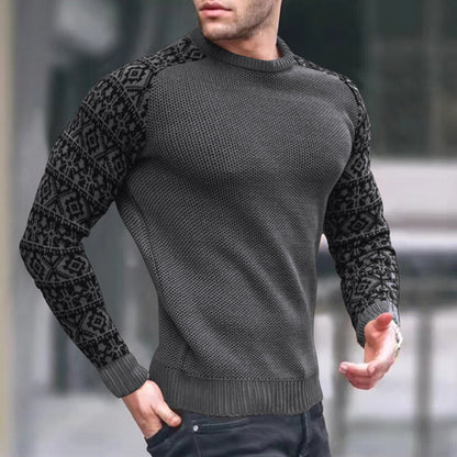 Herren Pullover Strick Grafikmuster Modern Berlin