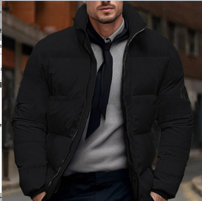 Herren Winterjacke Steppjacke Hochkragen Verstellbar Warm