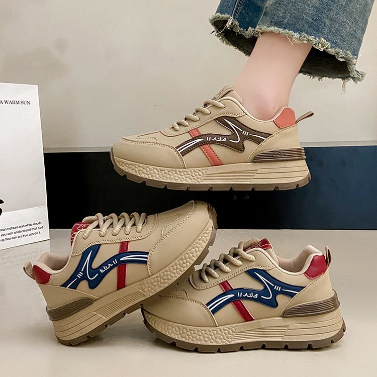 Damen Sneaker Dicksohlige Laufschuhe Mit Fußbett Technologie