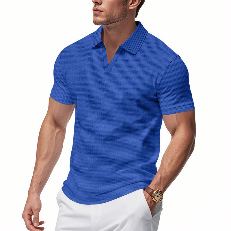 Herren Poloshirt Strukturmuster Stilvoll Modern Berlin