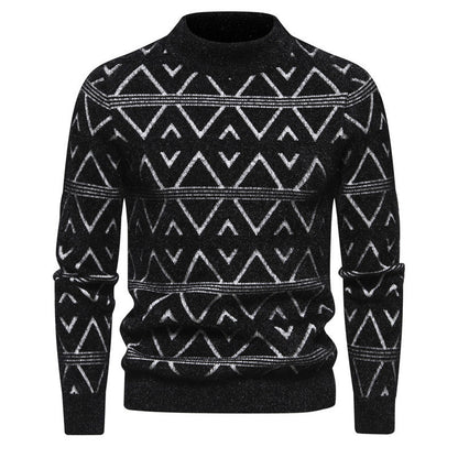 Herren Rollkragenpullover Modern Strukturstoff Trendy