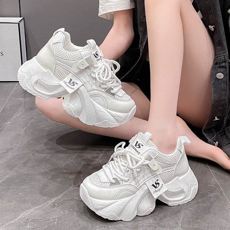 Damen Sneaker Chunky Atmungsaktiv Trendy Sport