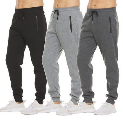 Herren Sporthose mit Reißverschlusstaschen Freizeit Hose - BerlinGlamour