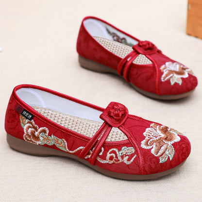 Damen Ballerinas Elegante Handbestickt HeidiMODE