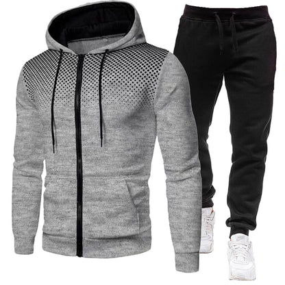 Trainingsanzug Herren Kapuze Sportlich Modern