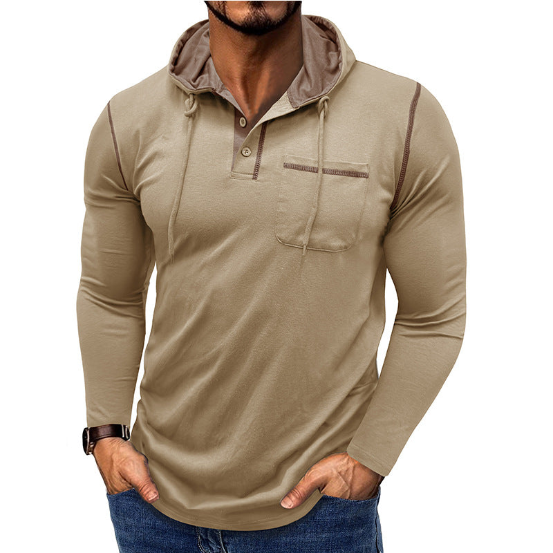 Herren Langarmshirt Kapuzenpullover Modern Style