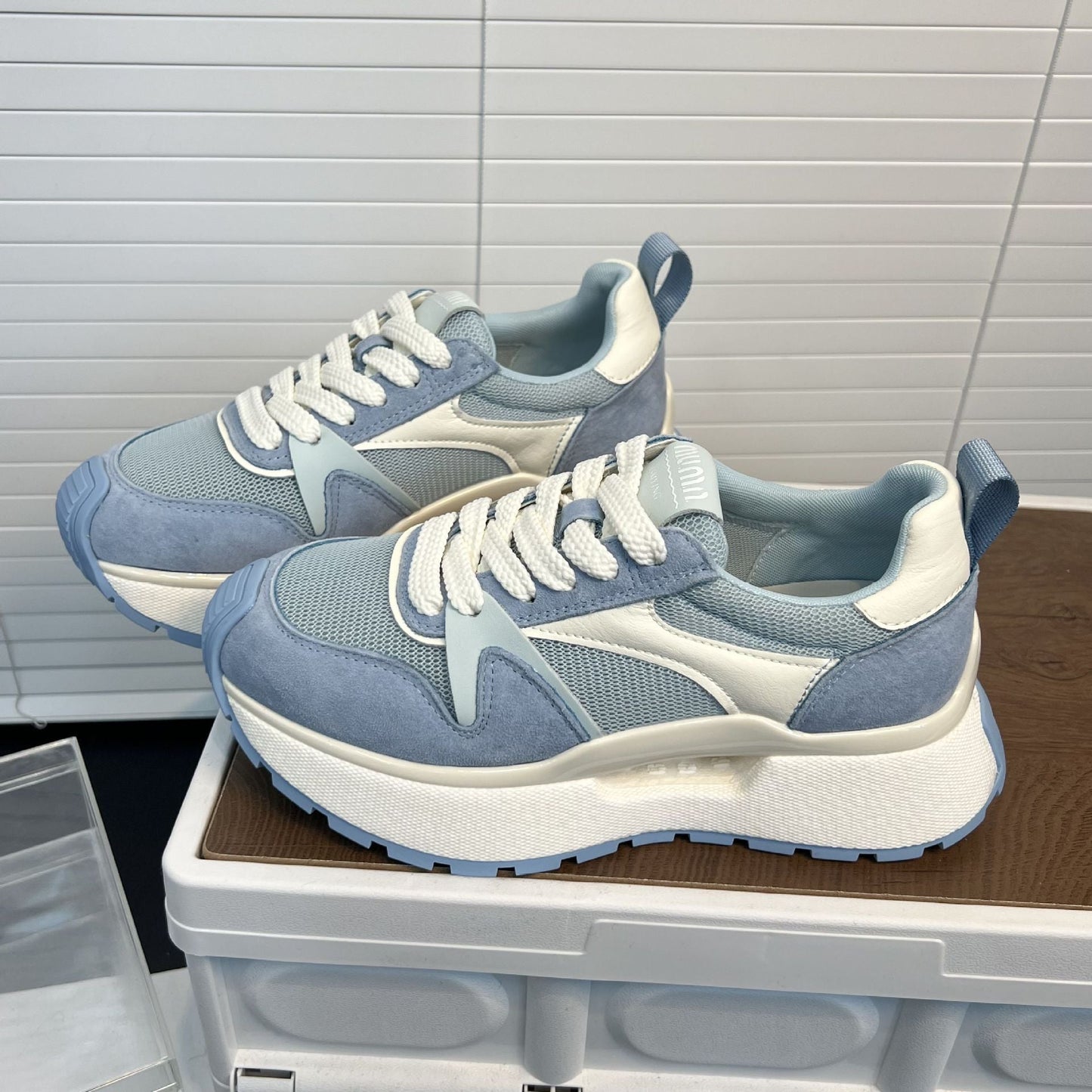 Damen Sneaker Chunky Bequem Elastisch Rutschfest - BerlinGlamour