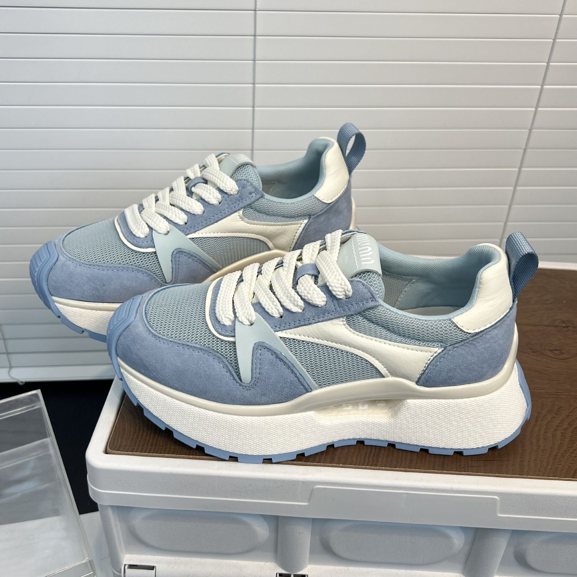 Damen Sneaker Chunky Bequem Elastisch Rutschfest - BerlinGlamour