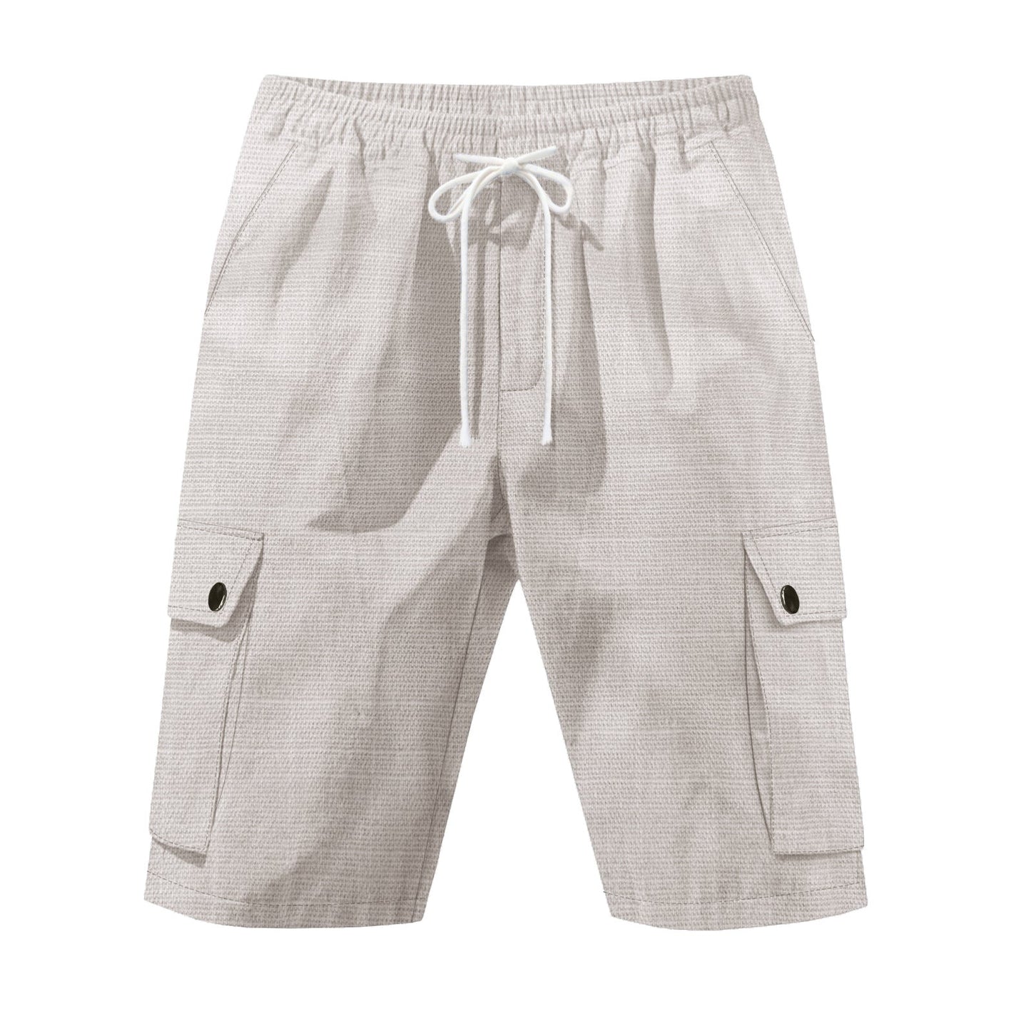 Herren Cargo Shorts Bequem Mit Kordelzug und Seitentaschen