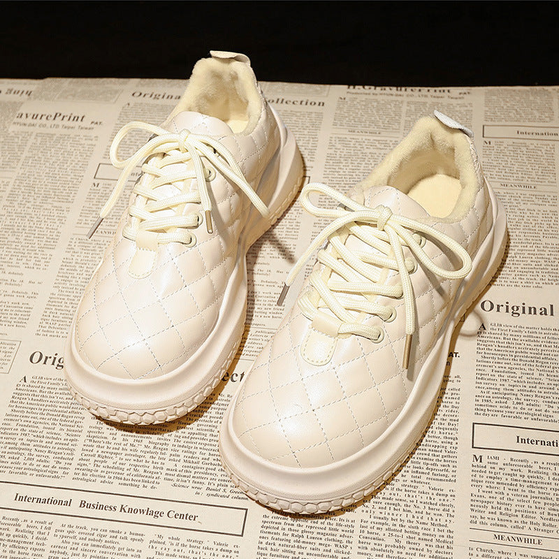 Damen Sneaker Bequem Gesteppt Komfort Sohle