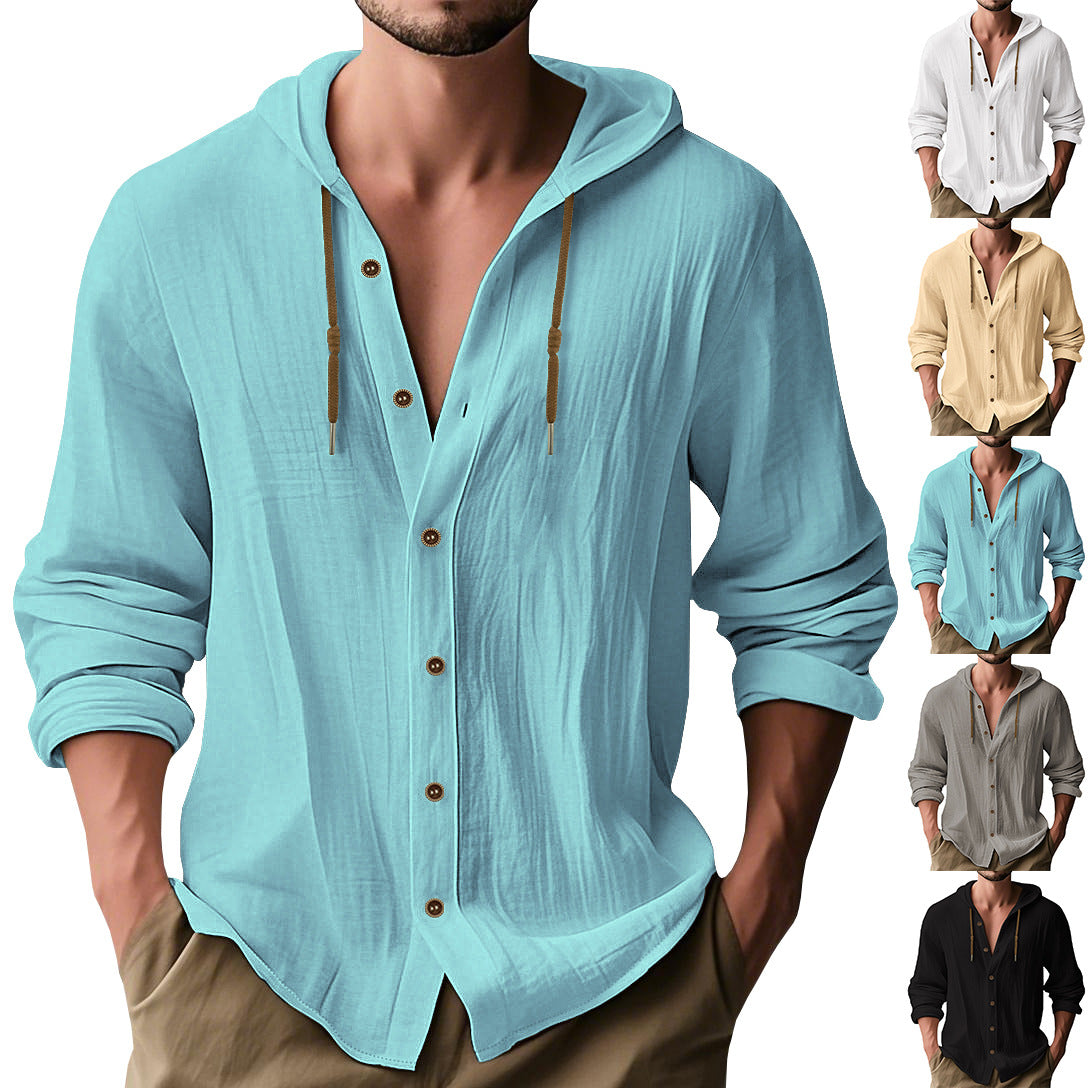 Herren Kapuzenbluse Langarm Lässig Casual - BerlinGlamour