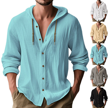 Herren Kapuzenbluse Langarm Lässig Casual - BerlinGlamour