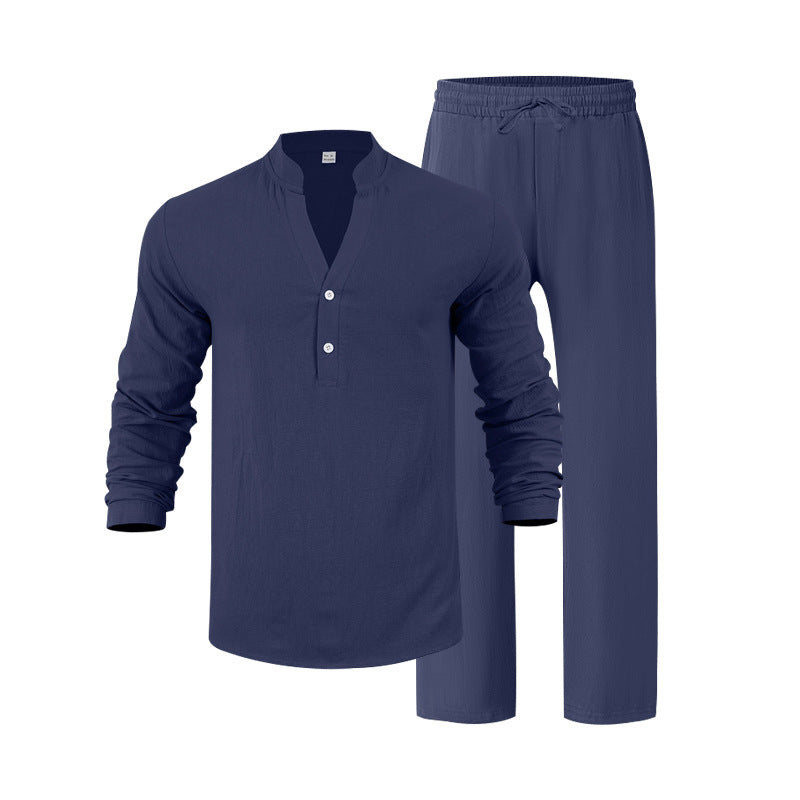 Herren Homewear Set Bequem Elegant Lang