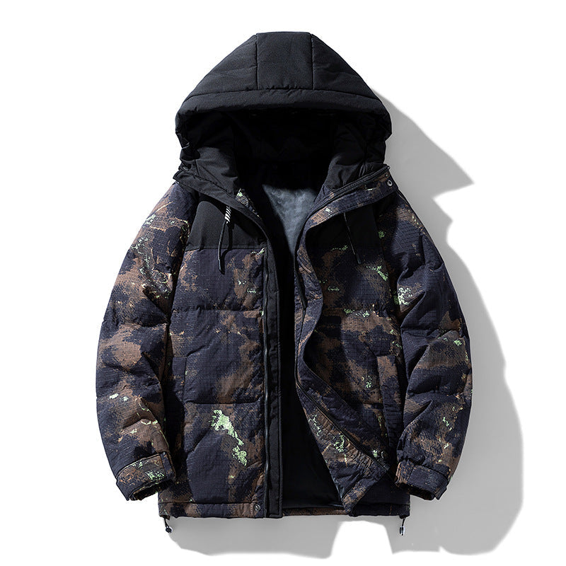 Herren Winterjacke Warm Pufferjacke Funktionell