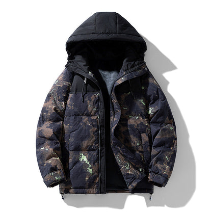 Herren Winterjacke Warm Pufferjacke Funktionell