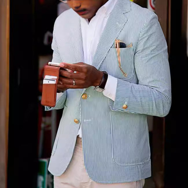 Herren Blazer Modern Karo Slim Fit