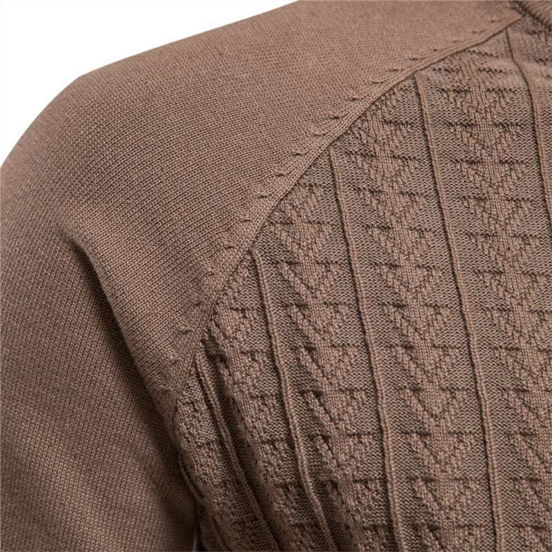 Herren Strickpullover mit modischem Stehkragen und strukturiertem Design BerlinGlamour, der perfekte Begleiter für jeden urbanen Abenteuer, wird dein neuer Titel sein: St