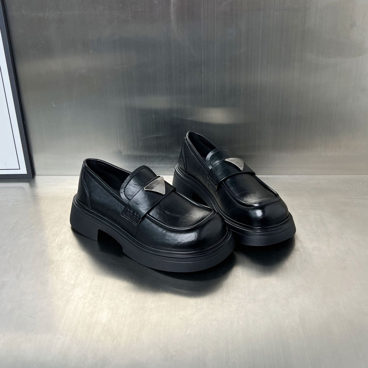 Damen Loafer Schuhe Komfortabel Elegante Schnalle