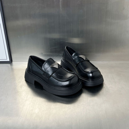Damen Loafer Schuhe Komfortabel Elegante Schnalle