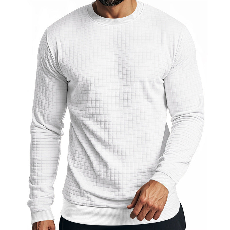Herren Sweatshirt Langarm Strukturiert Elastisch Modern