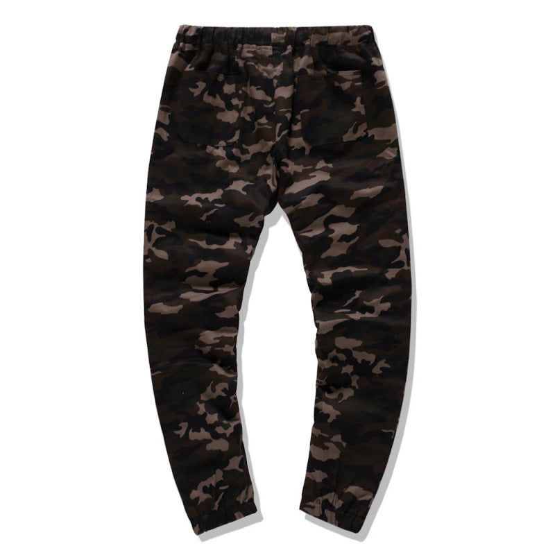 Herren Cargohose Camouflage Stretch Bund Modern