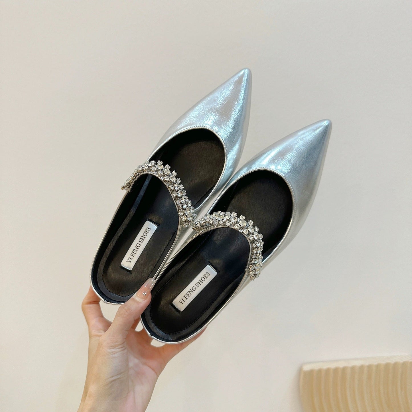 Damen Ballerinas Elegant Strass Schuhe Damenmode