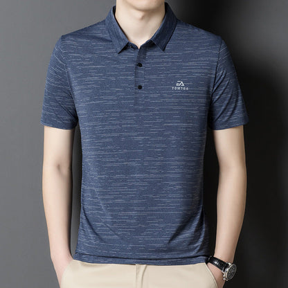 Herren Polohemd Strukturiert Modern Slim Fit - BerlinGlamour